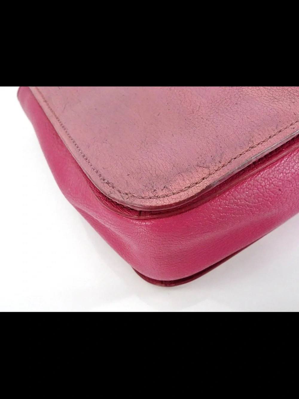 Miu Miu Two-Tone Pink Leather Top-Handle Satchel